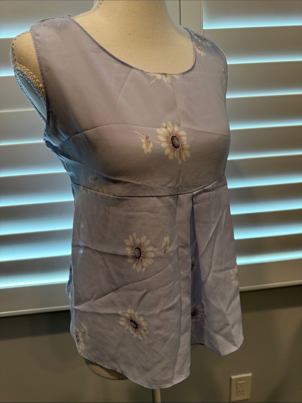 Vintage semi-sheer babydoll top